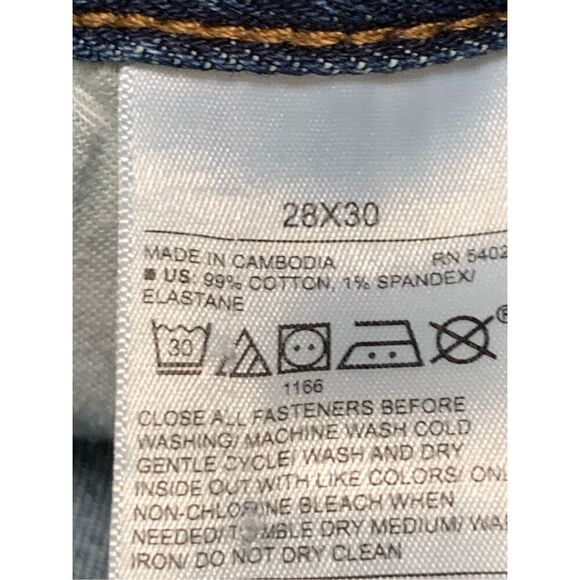 Old Navy Men's Built-In Flex Built-In Tough Straight Jeans Blue Size 28x30 - Picture 2 of 5